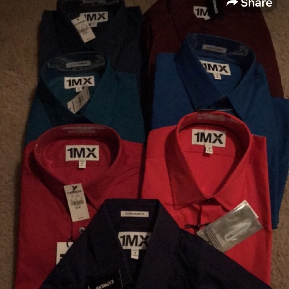 Express extra slim medium shirts